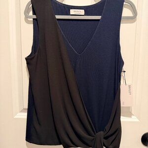 NWT: Bailey 44 mixed media vneck top.  Size M